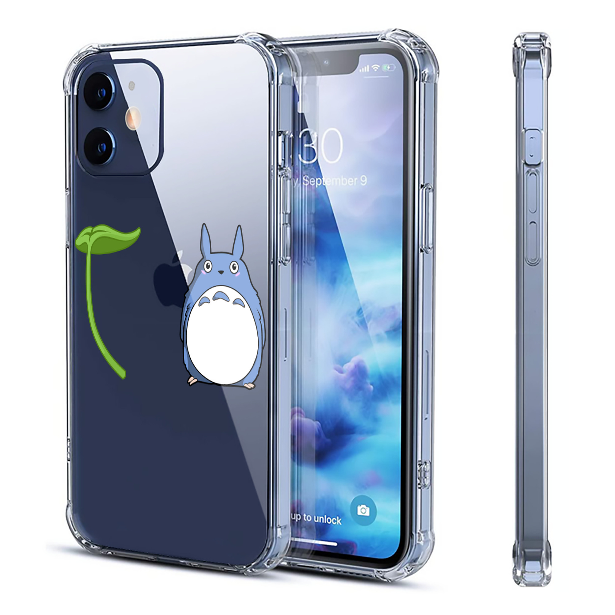 （画像用） となりのトトロ 草壁メイ 草壁サツキ My Neighbor Totoro Satsuki Kusakabe Mei Kusakabe 【iPhone 12シリーズ対応】透明スマホケース（クリアソフトケース）